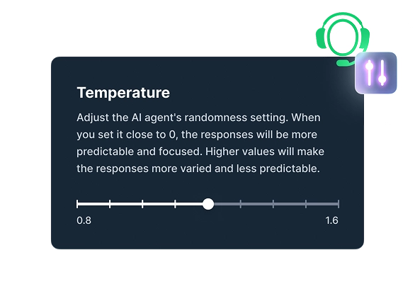 Fine-tune AI agent's operations