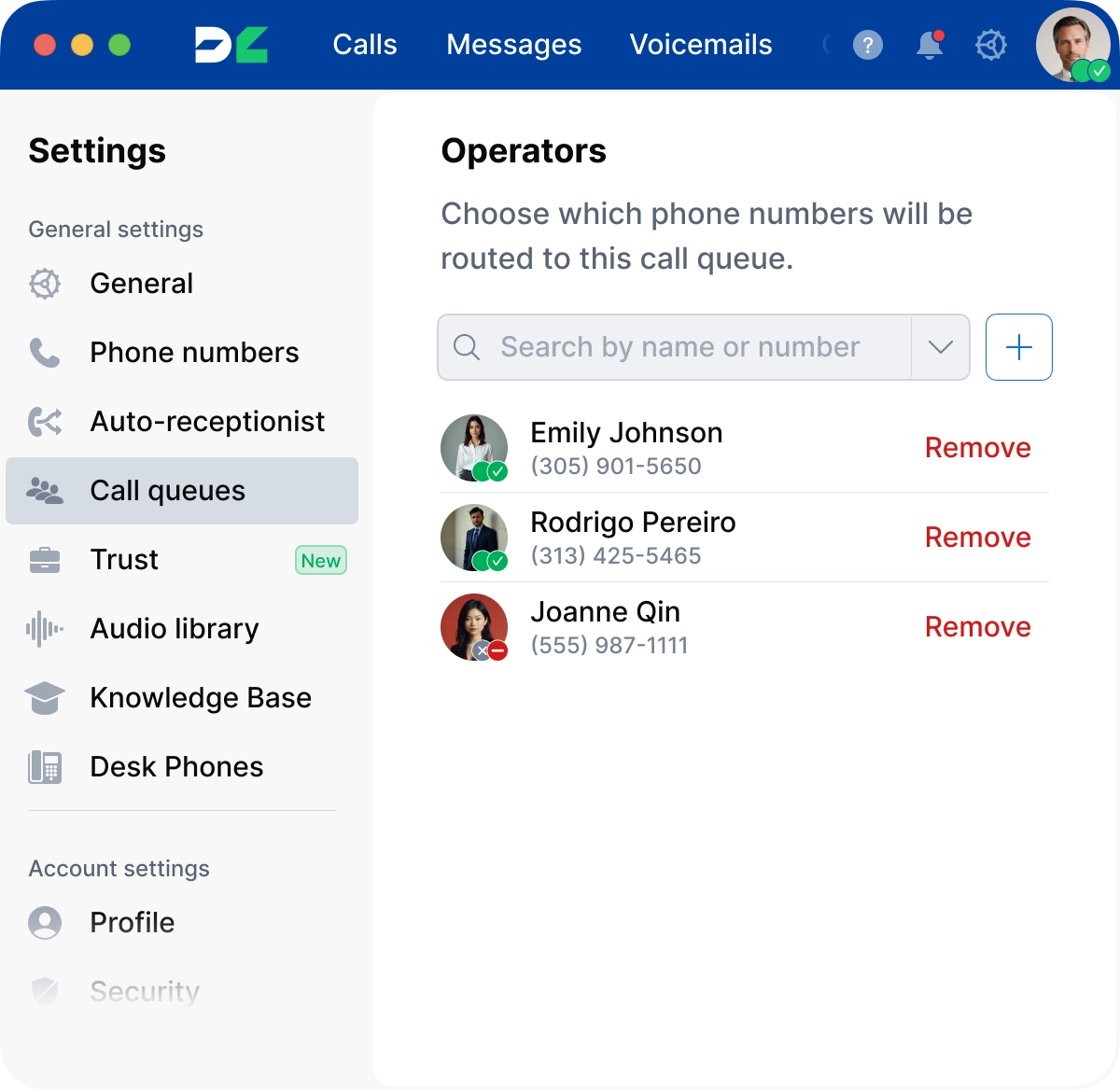 Efficiently handle incoming calls during busy hours