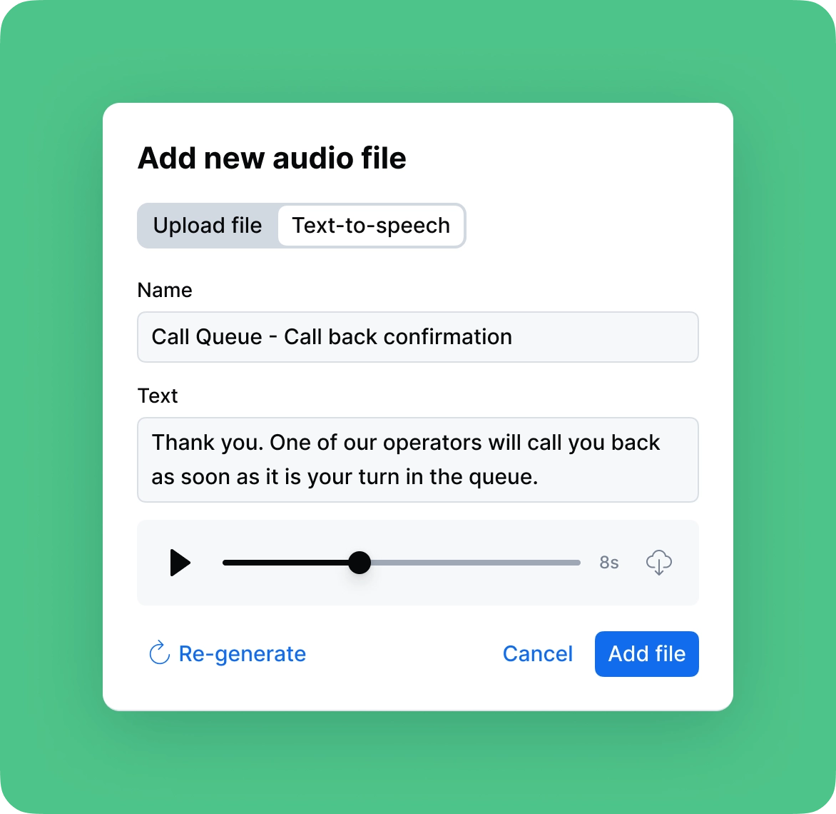 Create voice menus that sound natural