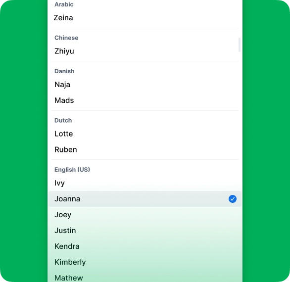 Enhance your company image with a consistent, professional voice