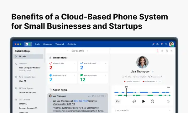 Benefits of a Cloud-Based Phone System for Small Businesses and Startups