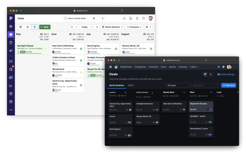 how it looks pipedrive