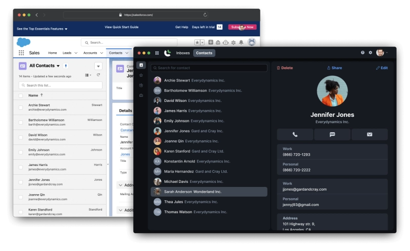 how it looks salesforce