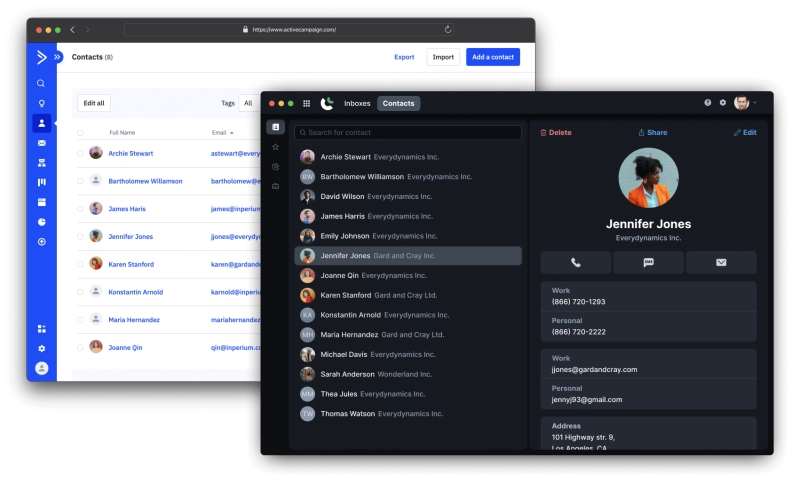 how it looks activecampaign