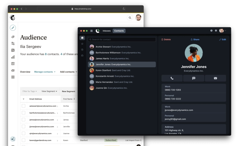 how it looks mailchimp